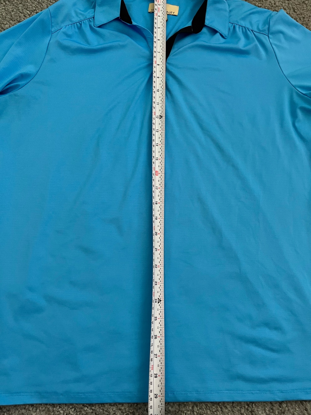 Sport Haley Womens Turquoise Short Sleeve Polo - Picture 5 of 6